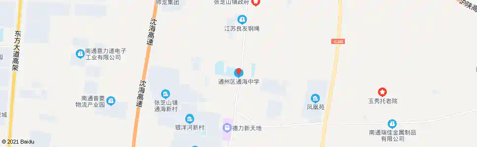 南通通海中学_公交站地图_南通公交_妙搜公交查询2025