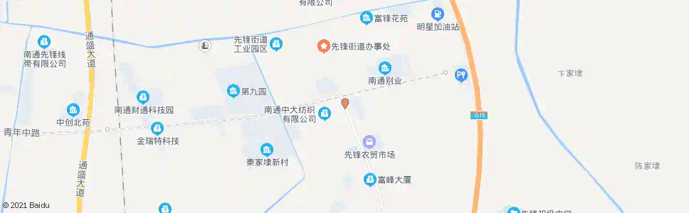 南通先锋青年东路口_公交站地图_南通公交_妙搜公交查询2025