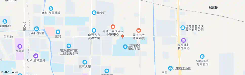 南通商贸学院北门_公交站地图_南通公交_妙搜公交查询2025