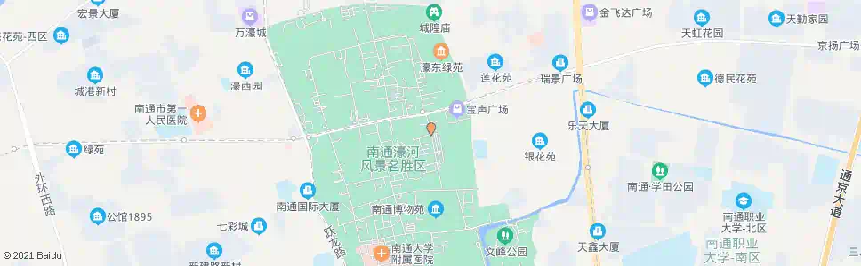 南通环城东路人民路南_公交站地图_南通公交_妙搜公交查询2025