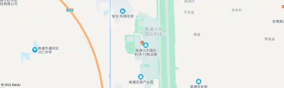 南通机场北大门_公交站地图_南通公交_妙搜公交查询2025