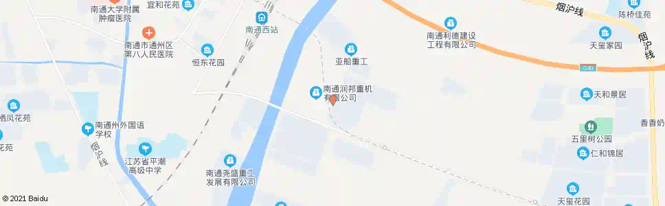 南通荣盛路长泰路东_公交站地图_南通公交_妙搜公交查询2025