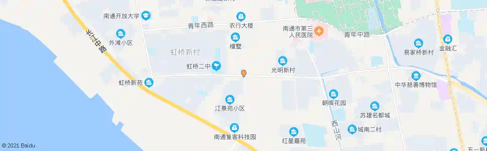 南通虹桥路姚港路西_公交站地图_南通公交_妙搜公交查询2025