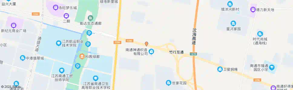 南通竹行高架入口西_公交站地图_南通公交_妙搜公交查询2025