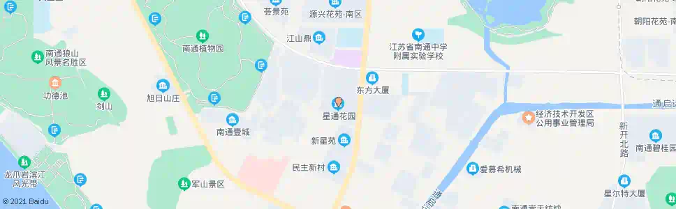 南通星通花园_公交站地图_南通公交_妙搜公交查询2025