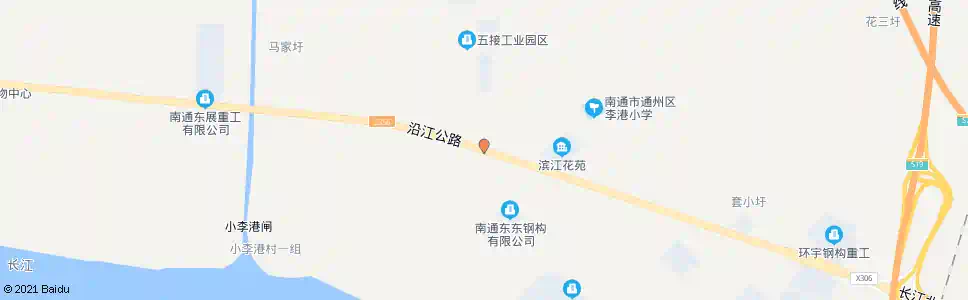 南通大李港桥_公交站地图_南通公交_妙搜公交查询2025