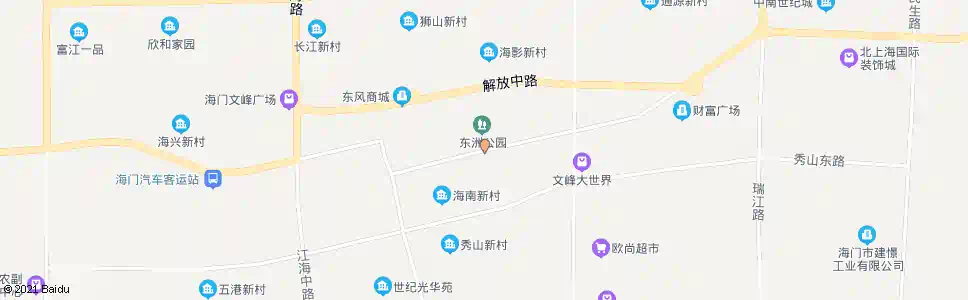 南通东洲公园_公交站地图_南通公交_妙搜公交查询2025