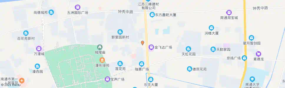 南通濠北路工农路西_公交站地图_南通公交_妙搜公交查询2025