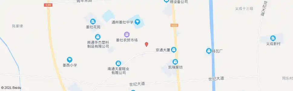 南通姜灶中心幼儿园_公交站地图_南通公交_妙搜公交查询2025