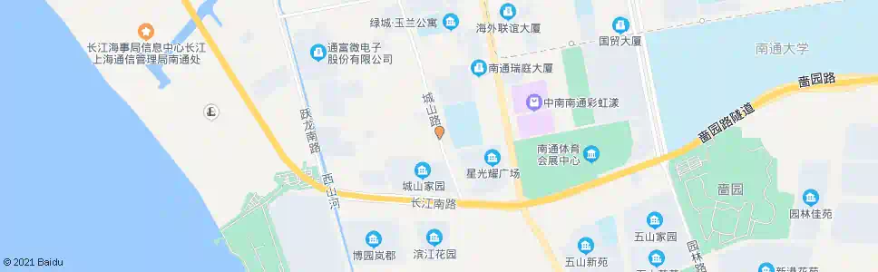 南通城山路桃园路口_公交站地图_南通公交_妙搜公交查询2025