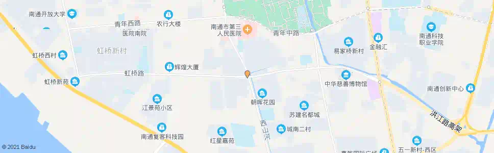 南通朝晖花园_公交站地图_南通公交_妙搜公交查询2025