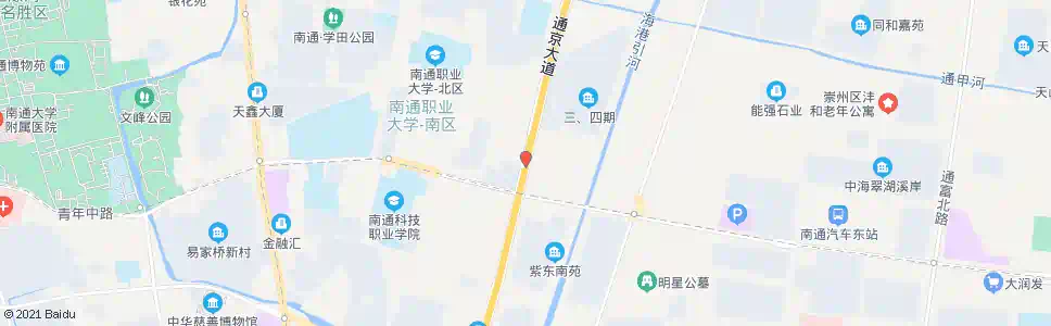 南通通京大道青年路北_公交站地图_南通公交_妙搜公交查询2025