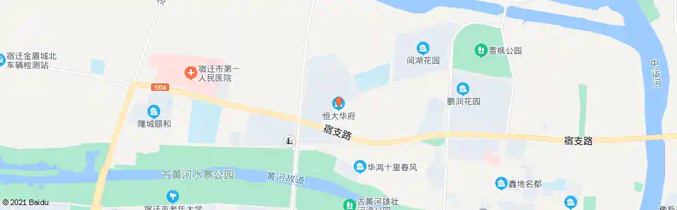 宿迁恒大华府_公交站地图_宿迁公交_妙搜公交查询2025