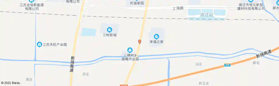 宿迁三树菜市_公交站地图_宿迁公交_妙搜公交查询2025