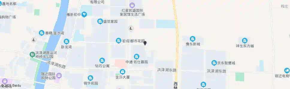 宿迁中通名仕嘉园北门_公交站地图_宿迁公交_妙搜公交查询2025
