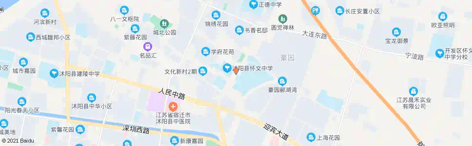宿迁怀文中学东校区_公交站地图_宿迁公交_妙搜公交查询2025