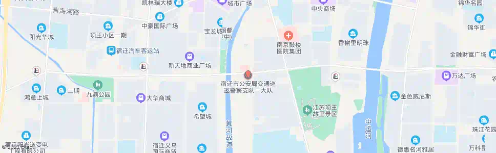 宿迁交警一大队_公交站地图_宿迁公交_妙搜公交查询2025