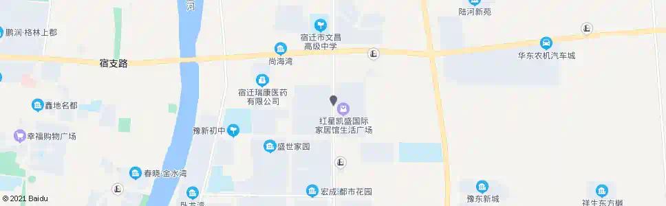 宿迁红星凯盛_公交站地图_宿迁公交_妙搜公交查询2025