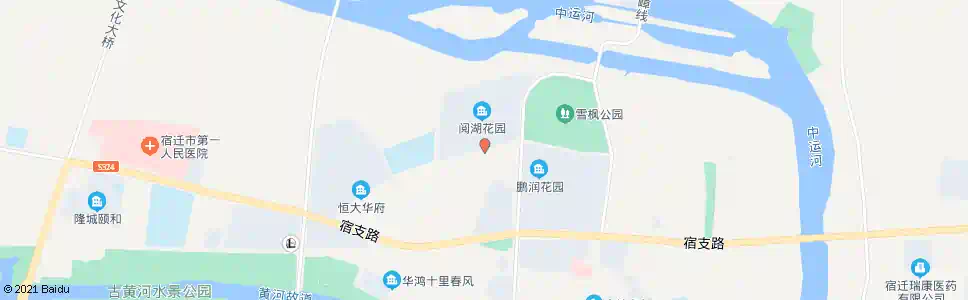 宿迁阅湖花园_公交站地图_宿迁公交_妙搜公交查询2025