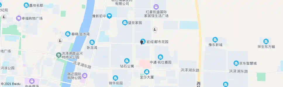 宿迁宏成都市花园_公交站地图_宿迁公交_妙搜公交查询2025