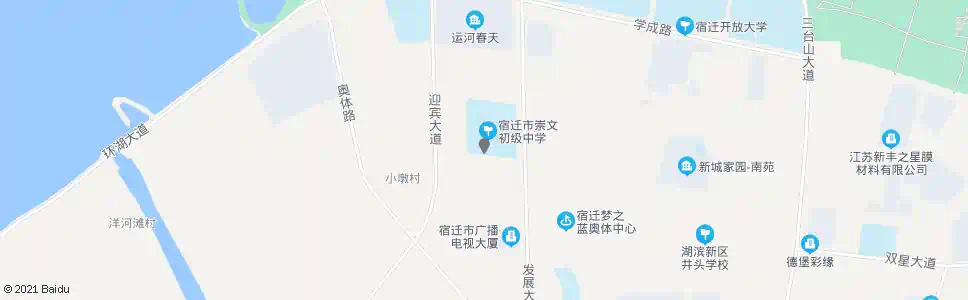 宿迁钟吾国际南门_公交站地图_宿迁公交_妙搜公交查询2025
