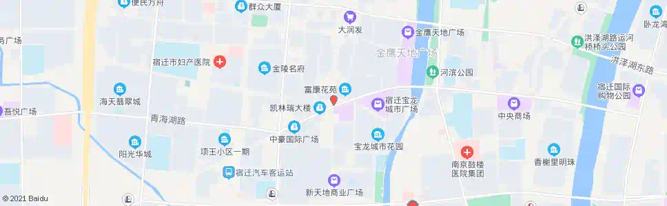 宿迁楚街南门_公交站地图_宿迁公交_妙搜公交查询2025