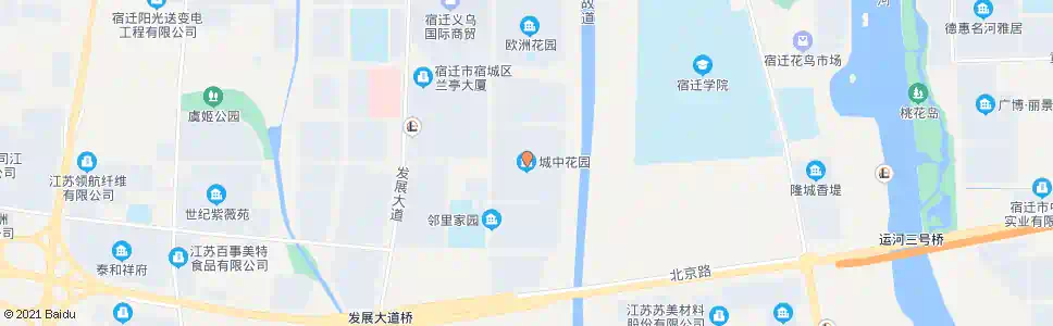 宿迁城中花园_公交站地图_宿迁公交_妙搜公交查询2025