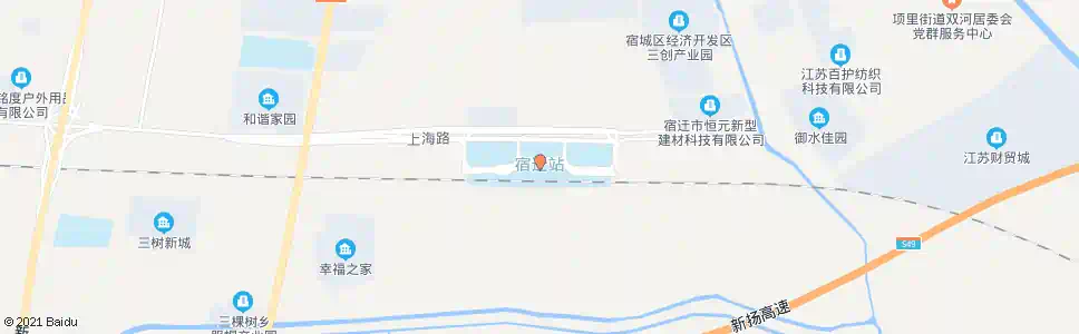 宿迁火车站_公交站地图_宿迁公交_妙搜公交查询2025