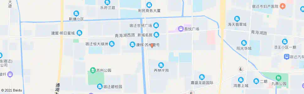 宿迁新城名居_公交站地图_宿迁公交_妙搜公交查询2025