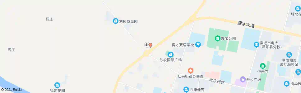 宿迁城西停车场_公交站地图_宿迁公交_妙搜公交查询2025