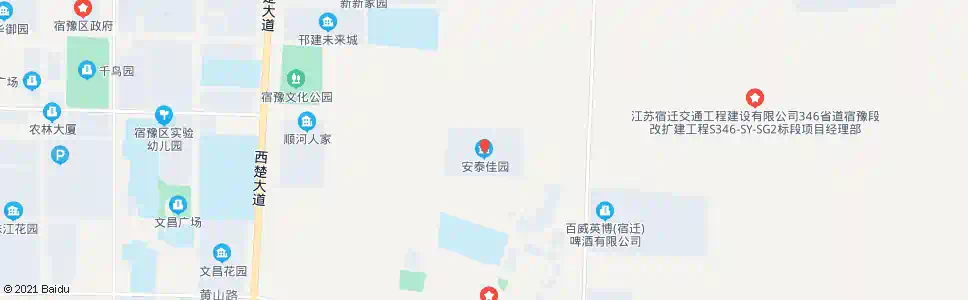 宿迁安泰佳园_公交站地图_宿迁公交_妙搜公交查询2025