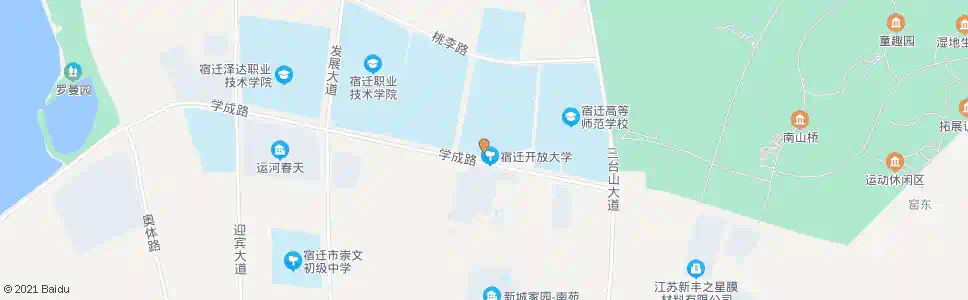 宿迁江苏农民培训学校_公交站地图_宿迁公交_妙搜公交查询2025