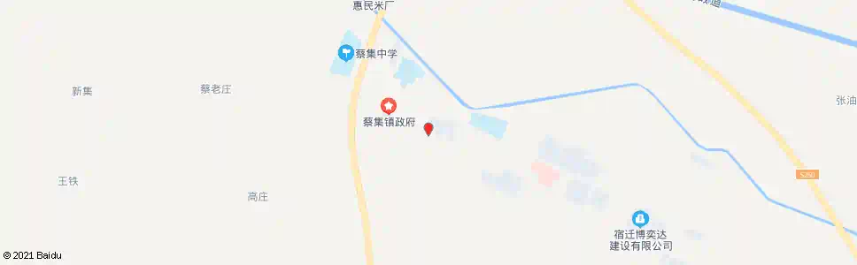 宿迁蔡集工商所_公交站地图_宿迁公交_妙搜公交查询2025