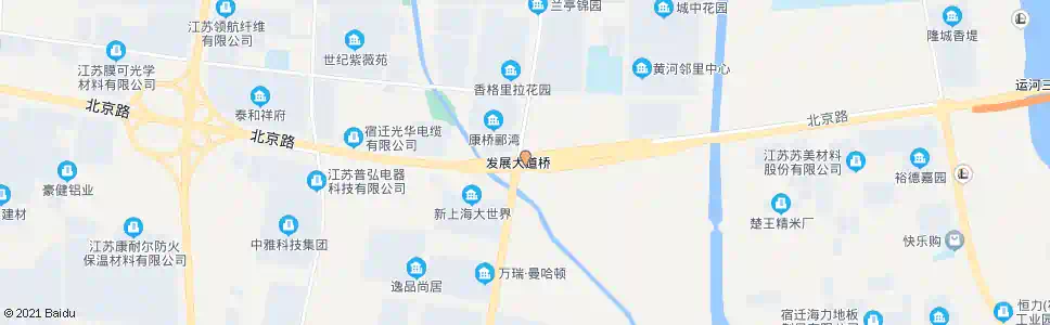 宿迁发展大道运河桥南_公交站地图_宿迁公交_妙搜公交查询2025