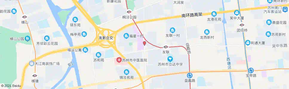 苏州友联二村_公交站地图_苏州公交_妙搜公交查询2025