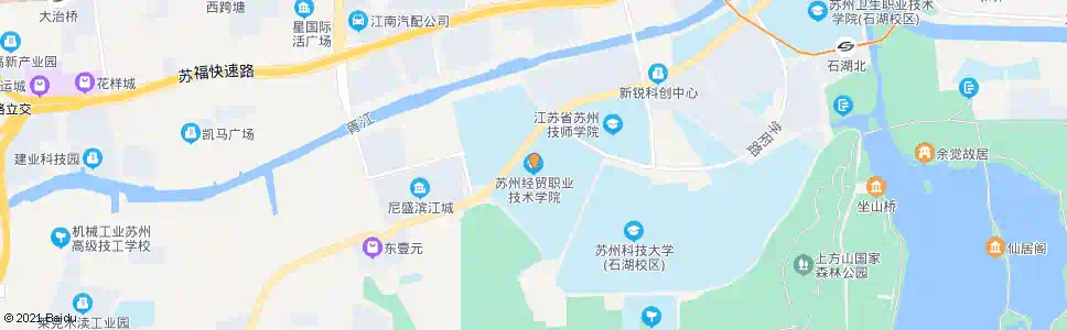 苏州经贸学院东_公交站地图_苏州公交_妙搜公交查询2025