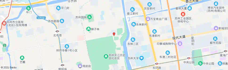 苏州东园_公交站地图_苏州公交_妙搜公交查询2025