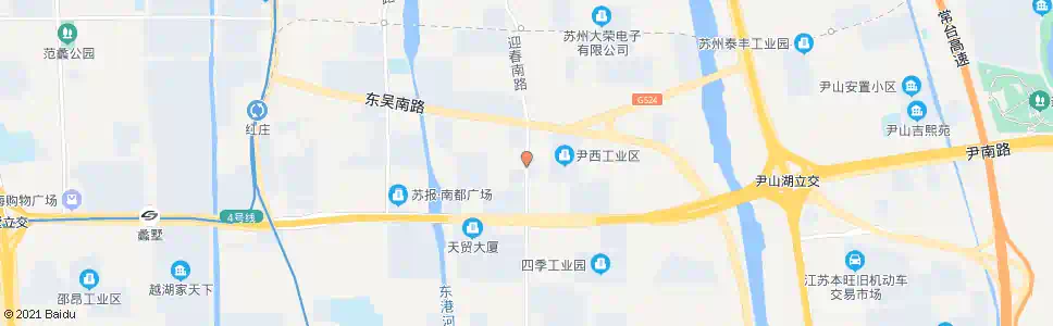 苏州尹西工业大厦_公交站地图_苏州公交_妙搜公交查询2025