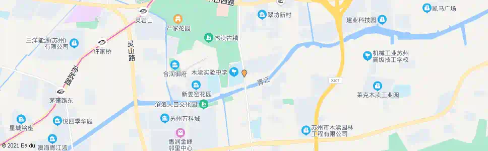 苏州木渎实验中学_公交站地图_苏州公交_妙搜公交查询2025
