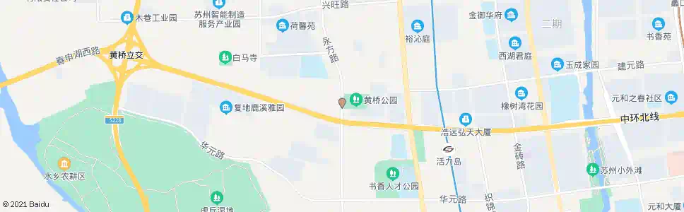 苏州黄桥公园_公交站地图_苏州公交_妙搜公交查询2025