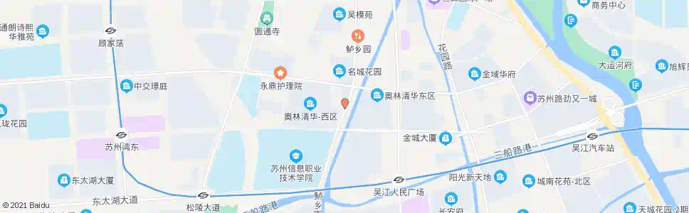 苏州奥林清华枢纽站_公交站地图_苏州公交_妙搜公交查询2025