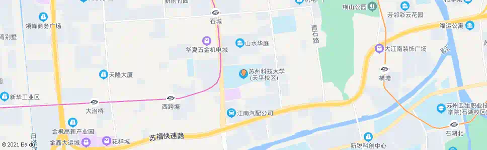 苏州科大天平校区_公交站地图_苏州公交_妙搜公交查询2025