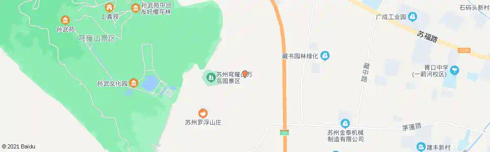 苏州小王山景区_公交站地图_苏州公交_妙搜公交查询2025