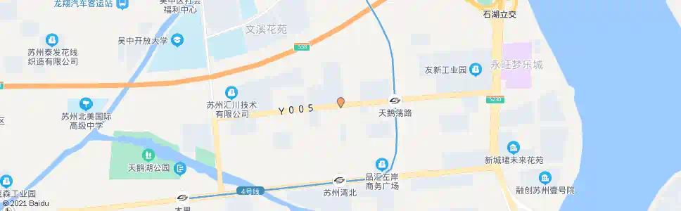 苏州天鹅荡路西虹路东_公交站地图_苏州公交_妙搜公交查询2025