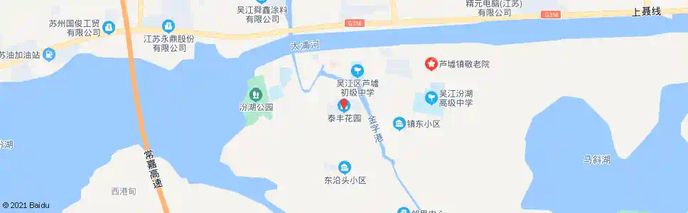 苏州泰丰花园_公交站地图_苏州公交_妙搜公交查询2025