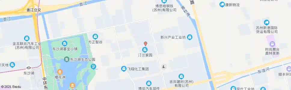苏州汀兰家园北_公交站地图_苏州公交_妙搜公交查询2025