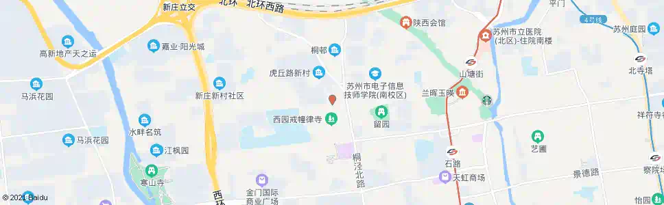 苏州西园路东_公交站地图_苏州公交_妙搜公交查询2025
