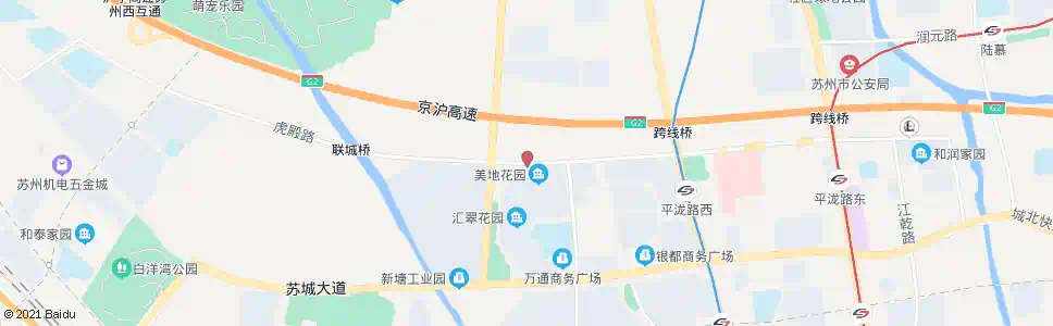 苏州美地花园_公交站地图_苏州公交_妙搜公交查询2025