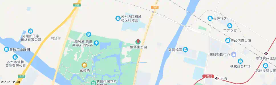 苏州相城生态园农贸市场_公交站地图_苏州公交_妙搜公交查询2025