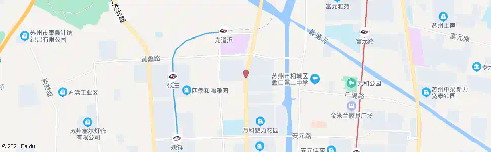 苏州御窑路黄蠡路南_公交站地图_苏州公交_妙搜公交查询2025